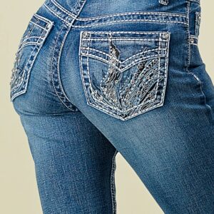 F-20 Flare Embroidered & Embellished Women'S Jeans